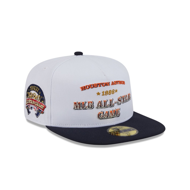 Houston Astros Summer Derby White 59FIFTY A-Frame Fitted Hat 7