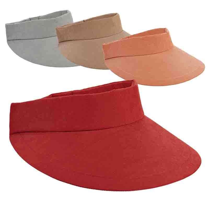 Large Brim Microfiber Sun Visor Hat – DPC Brick