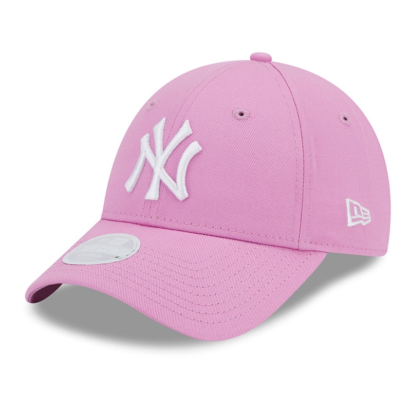 New Era Womens 9FORTY New York Yankees Baseball Cap – MLB League Essential – Rose-White Adjustable