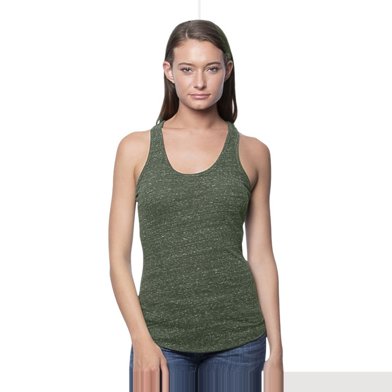 Royal Apparel Women’s Triblend Racerback Tank Top  Style 20010 Made in USA Tri Army XS