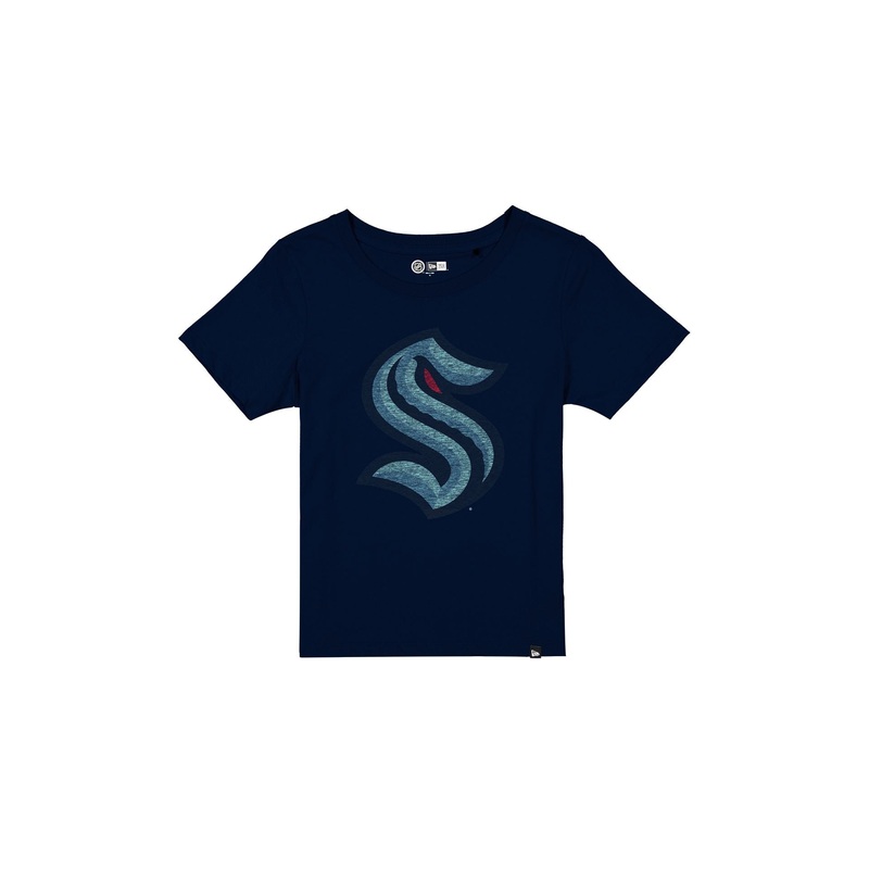 Seattle Kraken Wash Logo Women’s Short-Sleeve T-Shirt XS
