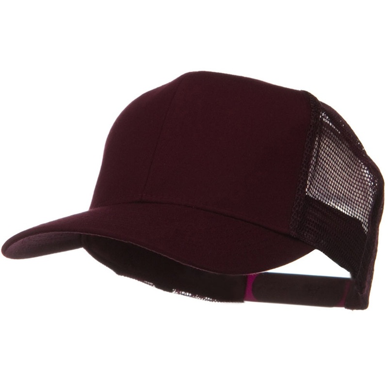 Solid Cotton Twill Mesh Prostyle Cap Grey One Size