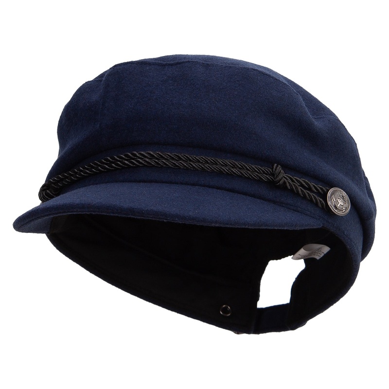 Unisex Greek Sailor Hat Blue One Size