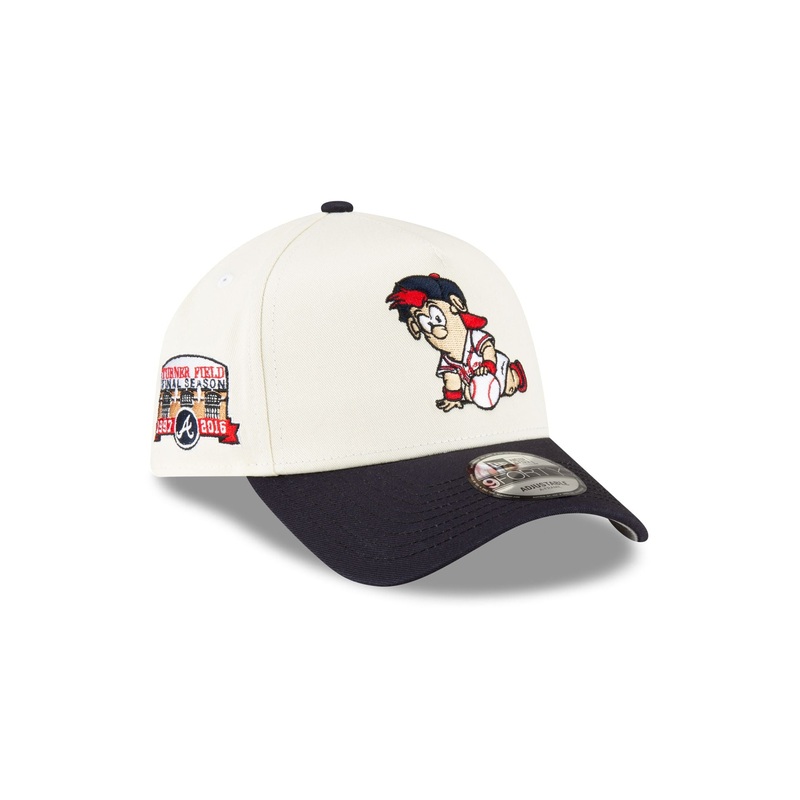 Atlanta Braves Mini Mascot 9FORTY A-Frame Snapback Hat One Size
