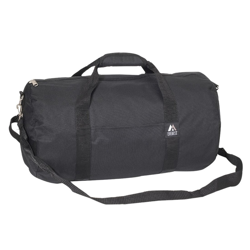 Everest 20-Inch Round Duffel Bag 20P Black