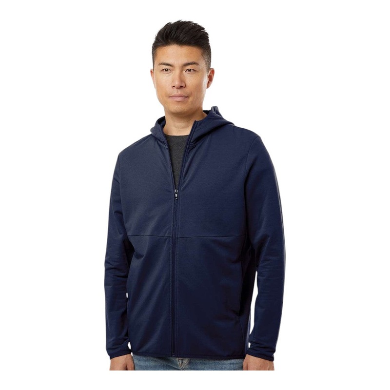 Independent Trading Co EXP30PZ Unisex Perform Full-Zip Hooded Sweatshirt Black XS