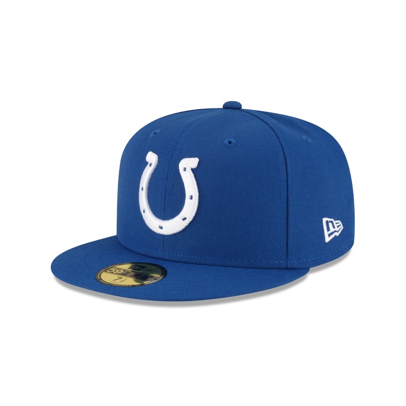 Indianapolis Colts Basic Blue 59FIFTY Fitted Hat 6 7/8