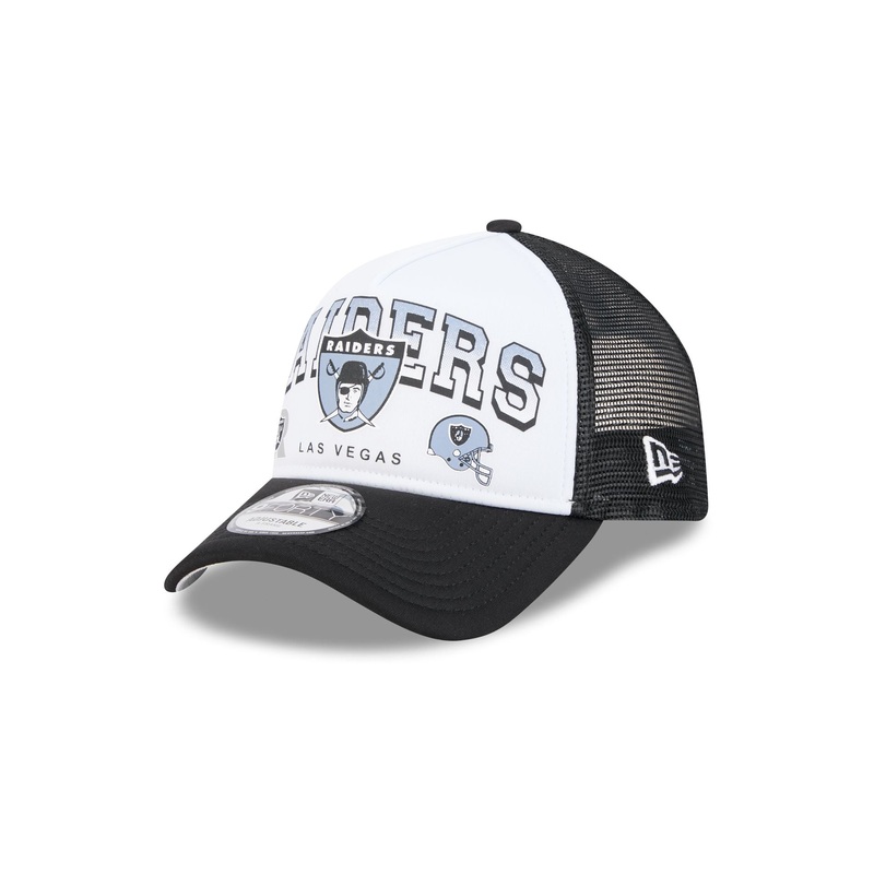Las Vegas Raiders Sport Classics 9FORTY A-Frame Trucker Hat One Size