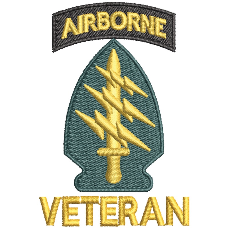 Licensed 1st Special Forces Command Veteran Symbol Licensed 1st Special Forces Command Veteran Symbol One Size