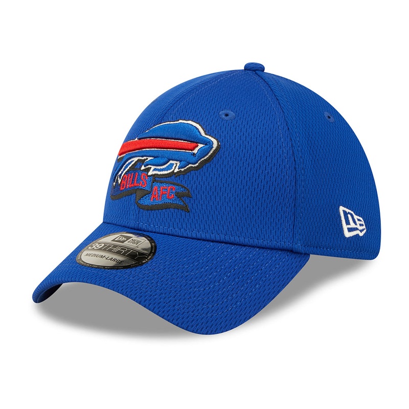 New Era 39THIRTY Buffalo Bills Baseball Cap – NFL Sideline On Field – Blue Small/Medium