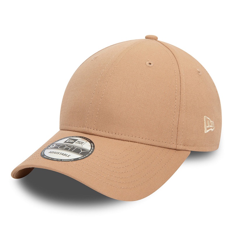 New Era 9FORTY Cotton Blank Baseball Cap – NE Essential – Taupe Adjustable