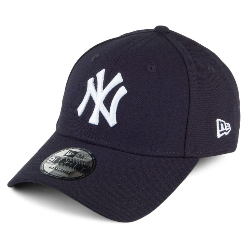 New Era 9FORTY New York Yankees Baseball Cap – MLB The League – Navy Blue Adjustable