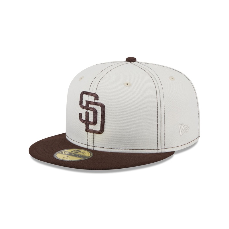 San Diego Padres Sandy Linen 59FIFTY Fitted Hat 7