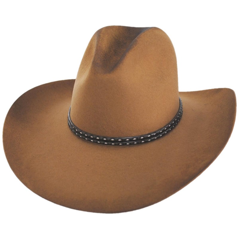Sand Hollow Buffalo Fur Felt Western Hat TOFFEE 6 7/8
