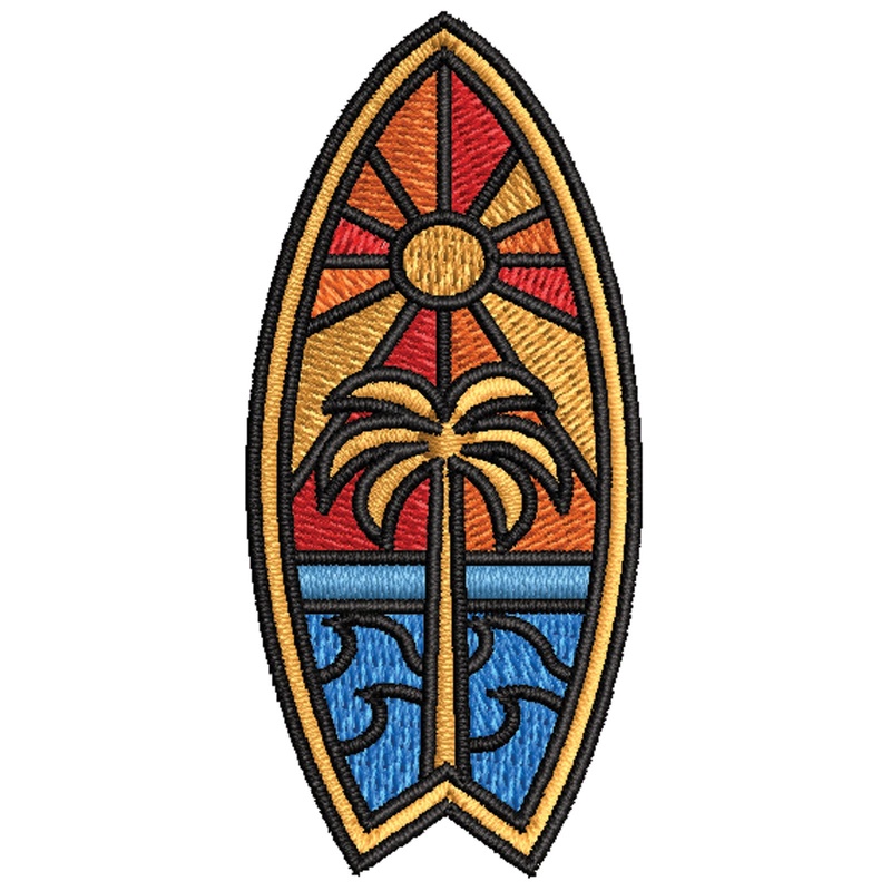 Surf Board Mural Surf Board Mural One Size