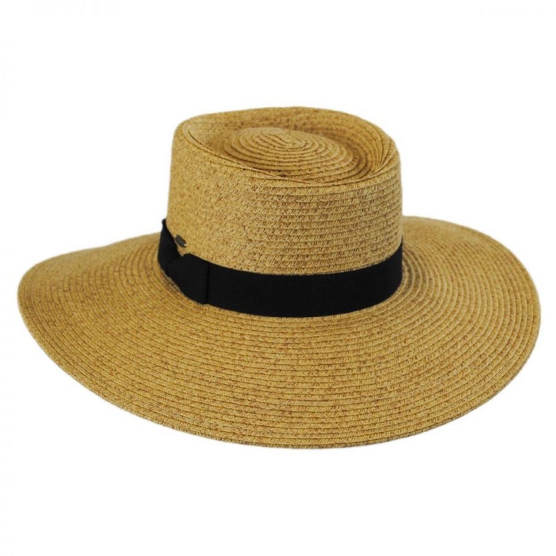 Toyo Straw Wide Brim Planter Hat TOAST ONE SIZE FITS MOST