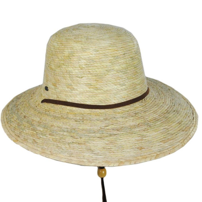 Annabel Palm Leaf Straw Facesaver Hat NATURAL ONE SIZE FITS MOST
