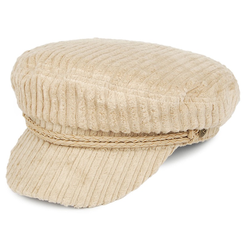 Brixton Hats Ashland Plush Fiddler Cap – Tan Small-56cm