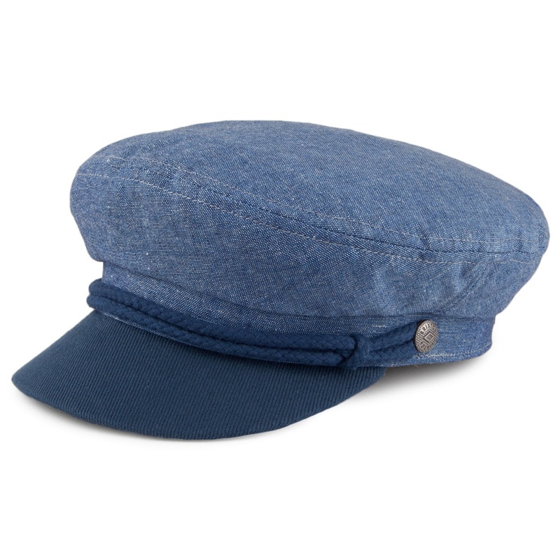 Brixton Hats Fiddler Cap – Blue-Navy Small-56cm