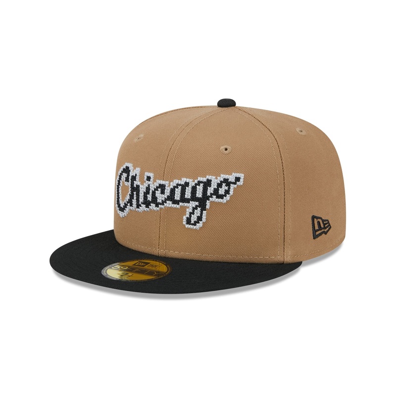 Chicago White Sox Classic 8-Bit Wordmark 59FIFTY Fitted Hat 7