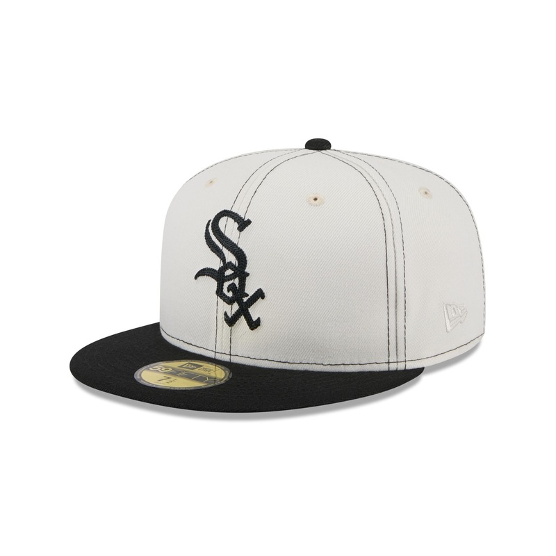 Chicago White Sox Sandy Linen 59FIFTY Fitted Hat 7