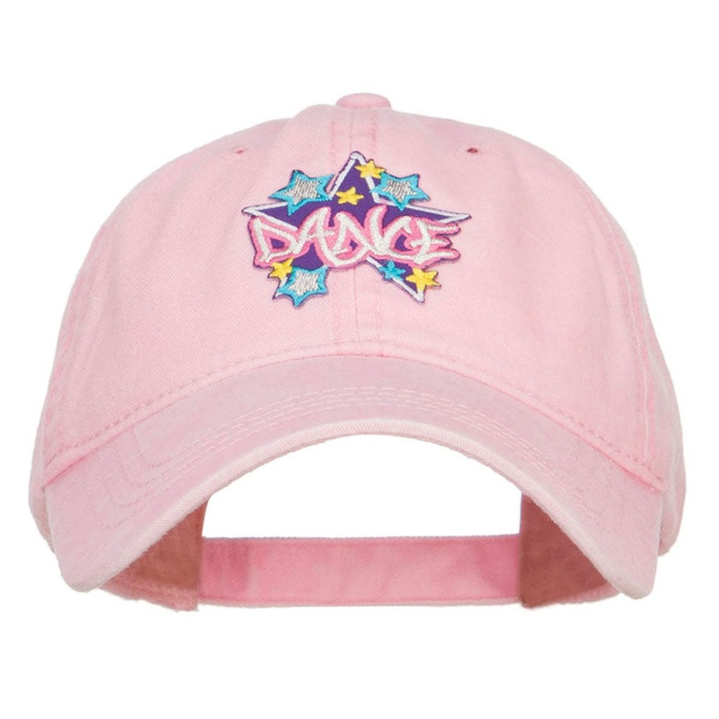 Dance Stars Patched Washed Cap Pink One Size