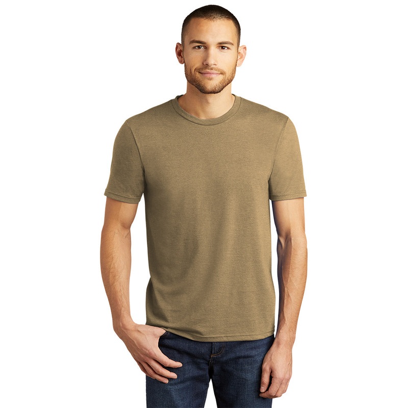 District DM130 Perfect Tri Tee – Coyote Brown Heather Coyote Brown Heather XS