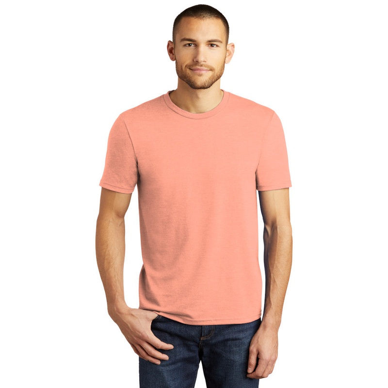 District DM130 Perfect Tri Tee – Heathered Dusty Peach Heathered Dusty Peach XS
