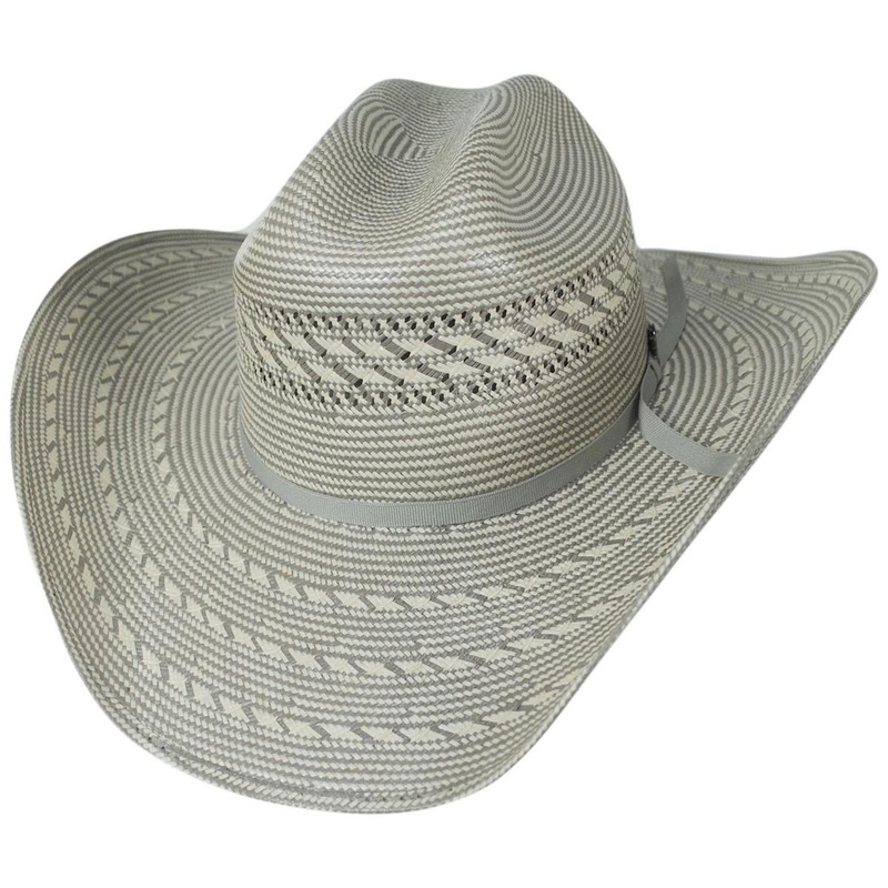 Havasu 20X Shantung Straw Western Hat GREY/NATURAL 6 3/4