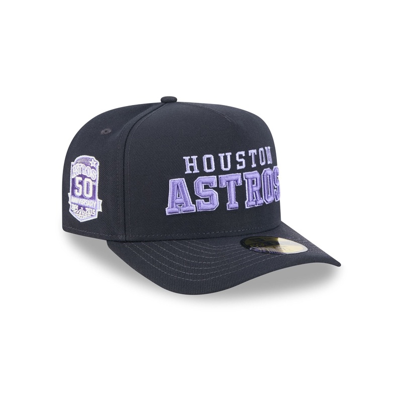 Houston Astros Navy Lavender 59FIFTY A-Frame Fitted Hat 7
