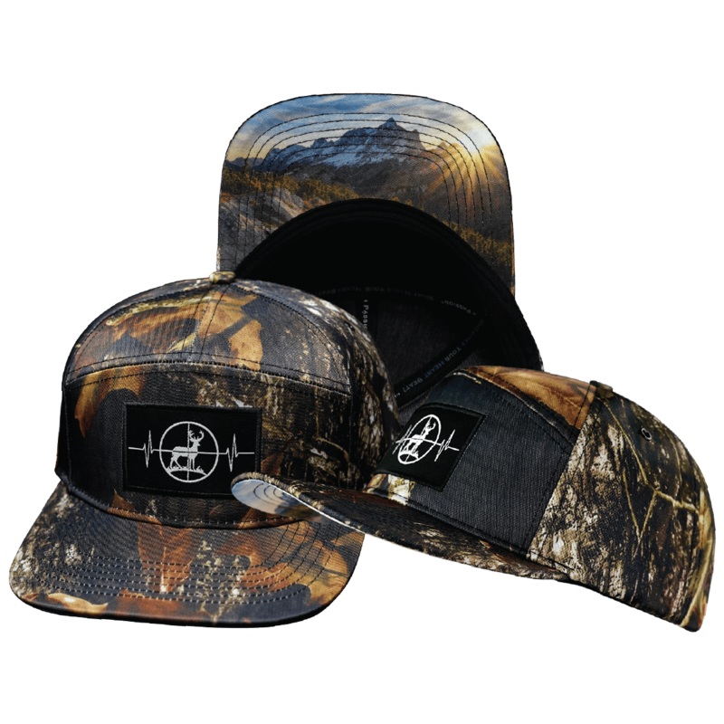 Hunting Hat – Flat Bill – Fall Tree Camo – Fabric Back