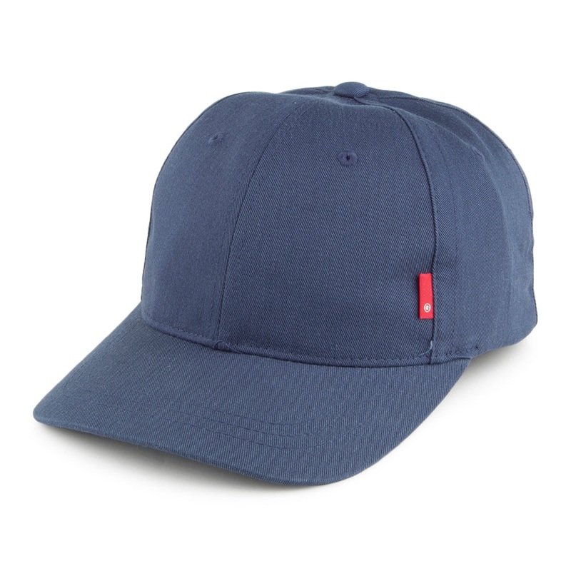 Levi’s Hats Classic Twill Red Tab Baseball Cap – Blue With Blank Tab Adjustable