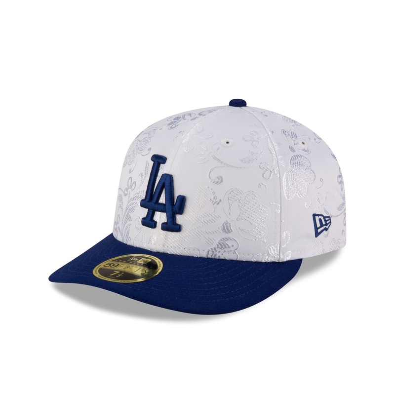 Los Angeles Dodgers Floral Shine Low Profile 59FIFTY Fitted Hat 7
