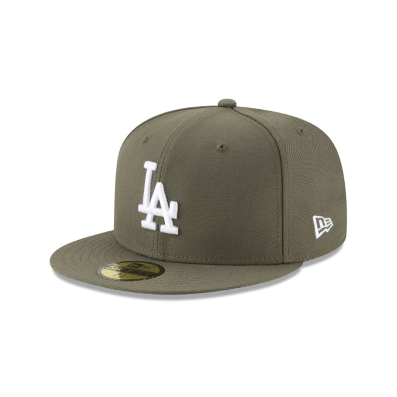 Los Angeles Dodgers Olive 59FIFTY Fitted Hat 6 7/8