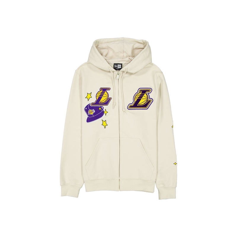 Los Angeles Lakers Stone Logo Select Full-Zip Hoodie S