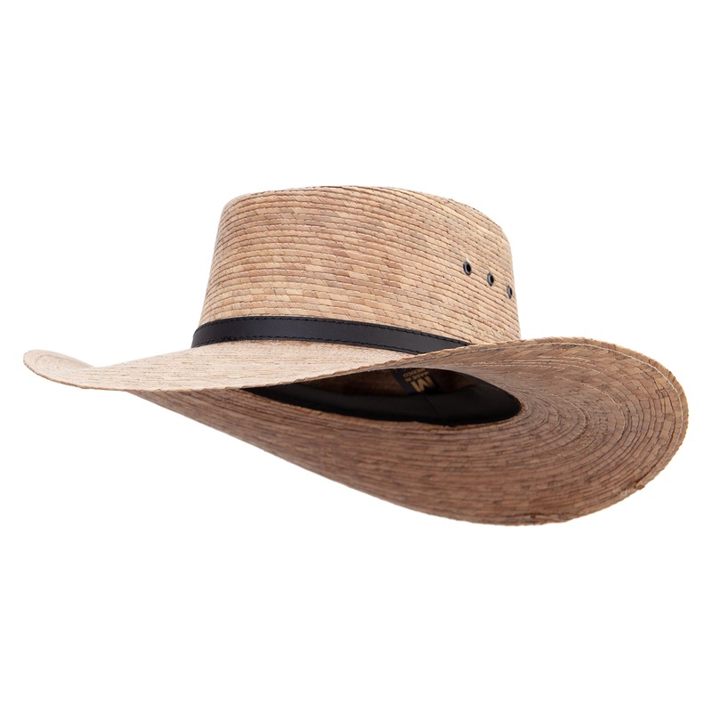 Men’s Palm Braid Gambler Hat Dk Natural M