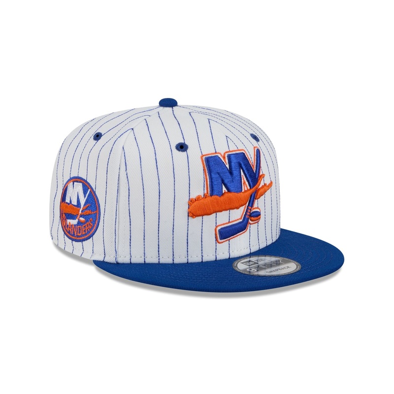 New York Islanders Deceptor Pinstripe 9FIFTY Snapback Hat One Size