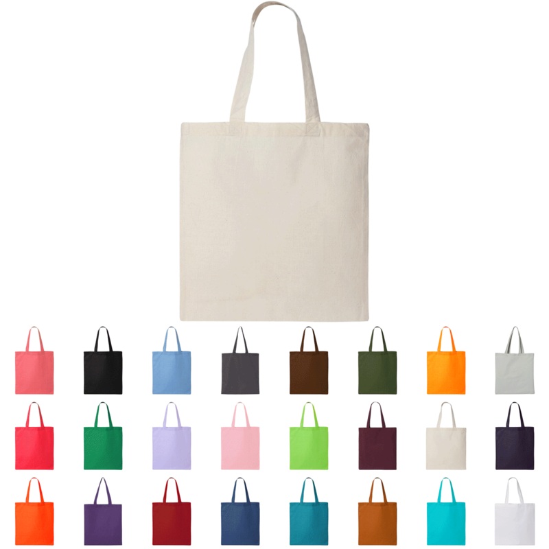 Q-Tees Economical Tote, Cotton Tote Bag – QTB Natural