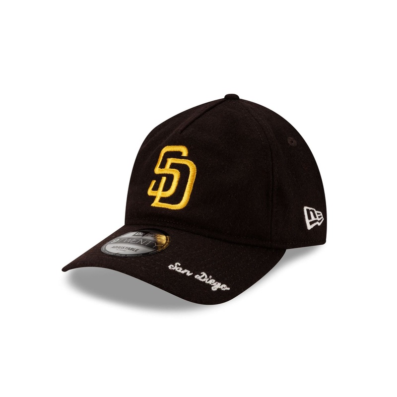 San Diego Padres Wool Letterman 9TWENTY A-Frame Adjustable Hat Adjustable Hat One Size