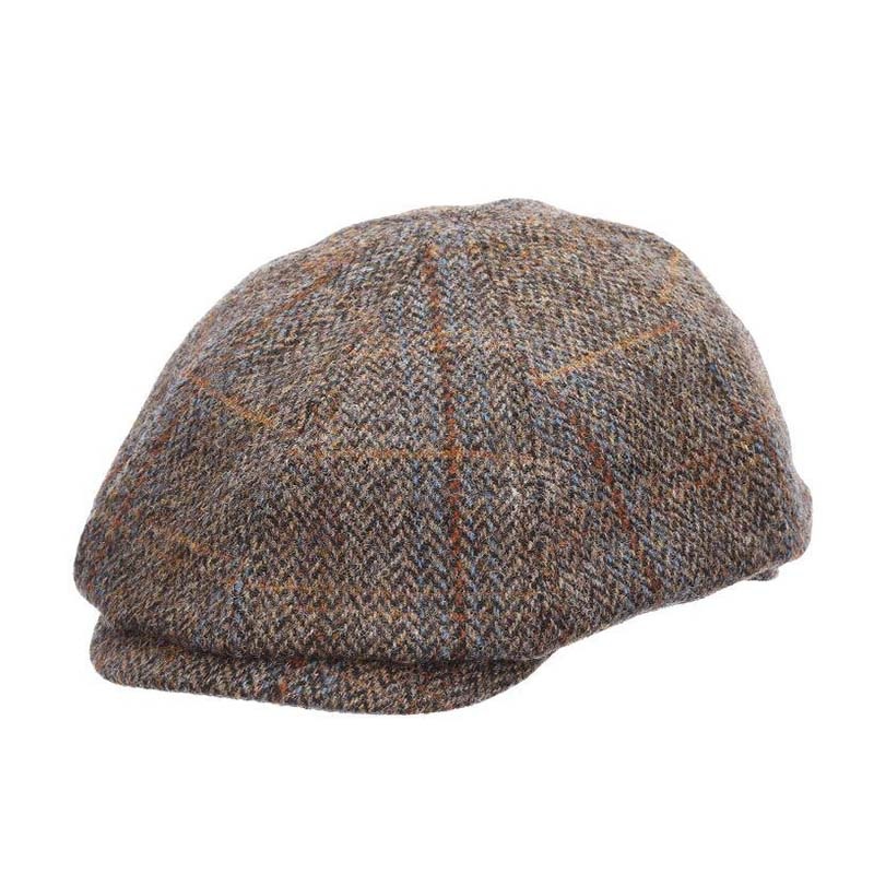 Saville Harris Tweed Wool Ivy Cap – Stetson Hat Grey Medium