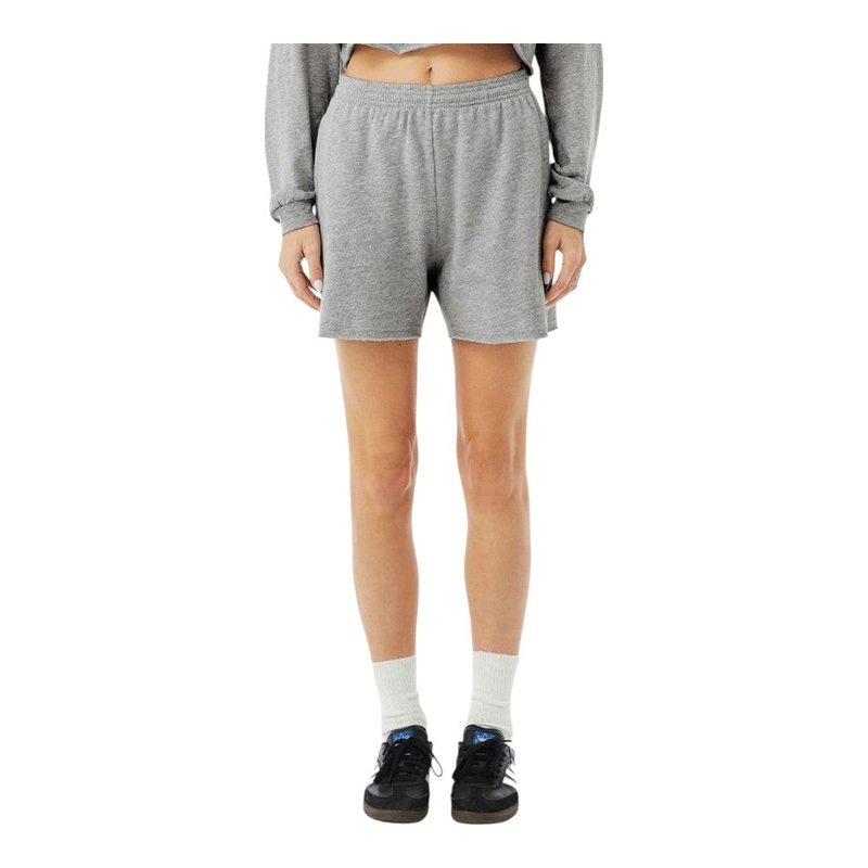BELLA+CANVAS 3787 Women’s Cutoff Fleece Shorts Black S