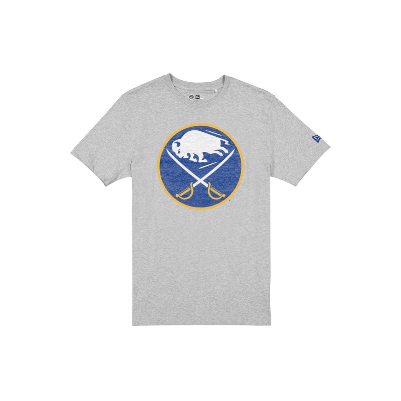Buffalo Sabres Wash Logo Gray Short-Sleeve T-Shirt S