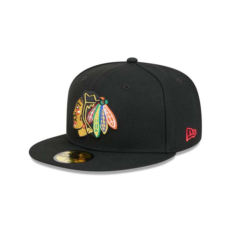 Chicago Blackhawks Team 59FIFTY Fitted Hat 7