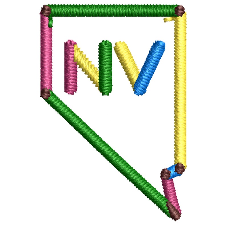 Colorful Nevada Map Colorful Nevada Map One Size