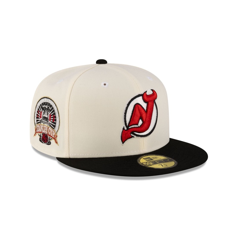 Just Caps Stanley Cup Champions New Jersey Devils 59FIFTY Fitted Hat 7