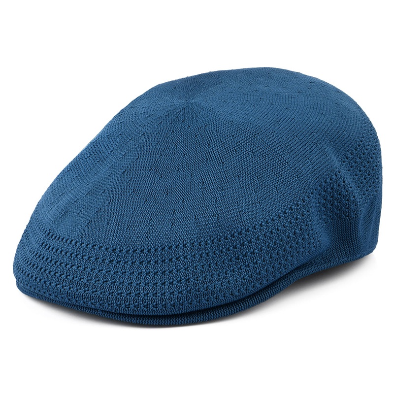 Kangol Tropic 504 Ventair Flat Cap – Denim Blue S