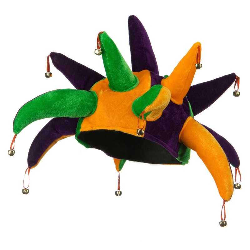 Mardi Gras Jester Hat Pointers One Size