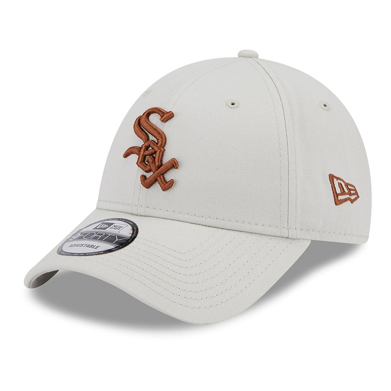 New Era 9FORTY Chicago White Sox Baseball Cap – MLB League Essential – Stone-Toffee Adjustable