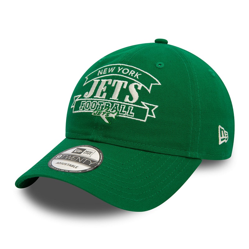 New Era 9TWENTY New York Jets Baseball Cap – NFL Retro – Green Adjustable