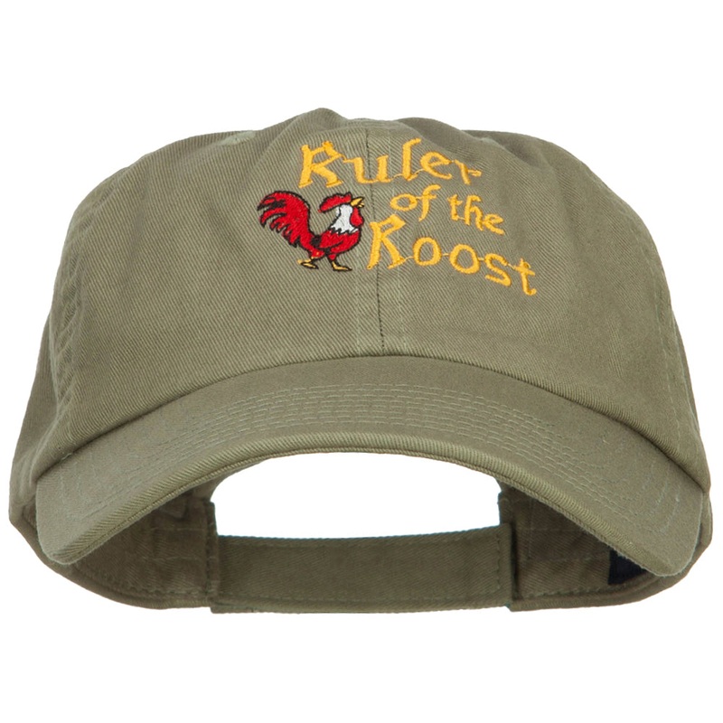 Ruler of the Roost Embroidered Low Cap Olive One Size